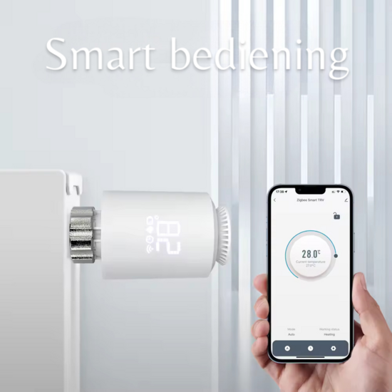 Set Slimme Programmeerbare Radiatorknoppen + Zigbee 3.0 Gateway Basic