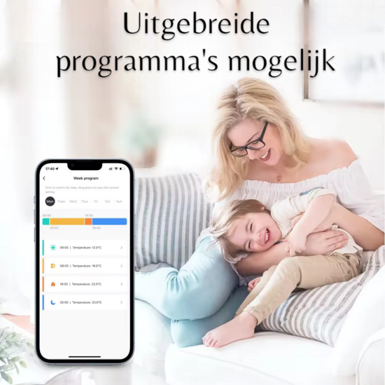 Set Slimme Programmeerbare Radiatorknoppen + Zigbee 3.0 Gateway Basic