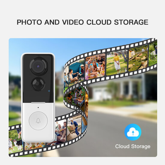 Slimme video deurbel 1080P | 1MP