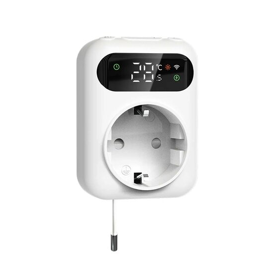 Wifi Stekker Thermostaat max 10Amp (Verwarming en Airco)
