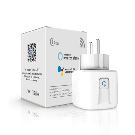 3-PACK | Slimme Stekkers 16A | WiFi &amp;amp; Bluetooth | Energiemeter | Werkt met app