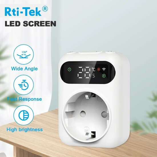 Prise Wifi thermostat max 10Amp (chauffage et climatisation)