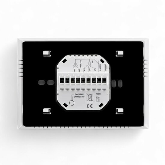 Wifi Inbouw Thermostaat met Touchscreen voor C.V. Installatie (wit)