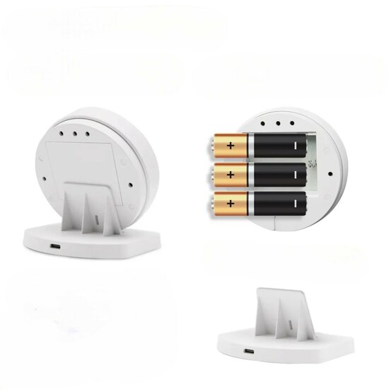 Thermostat sans fil Wifi avec &eacute;cran tactile pour installation C.V. (noir/blanc)
