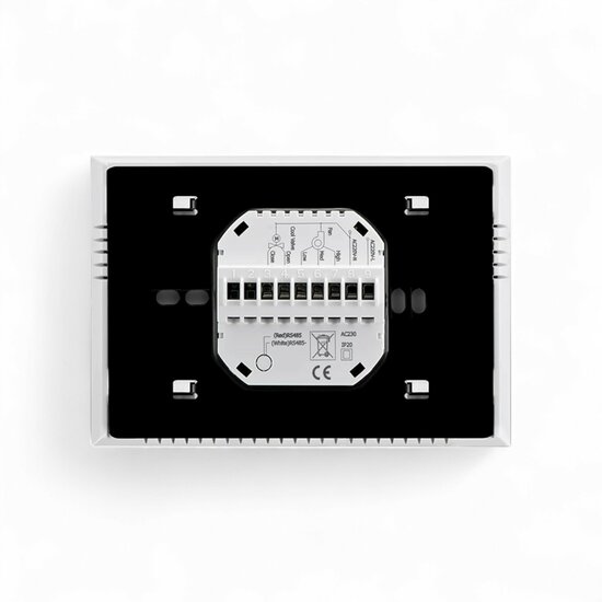 Wifi Inbouw Thermostaat met Touchscreen voor Electrische verwarming  (zwart)