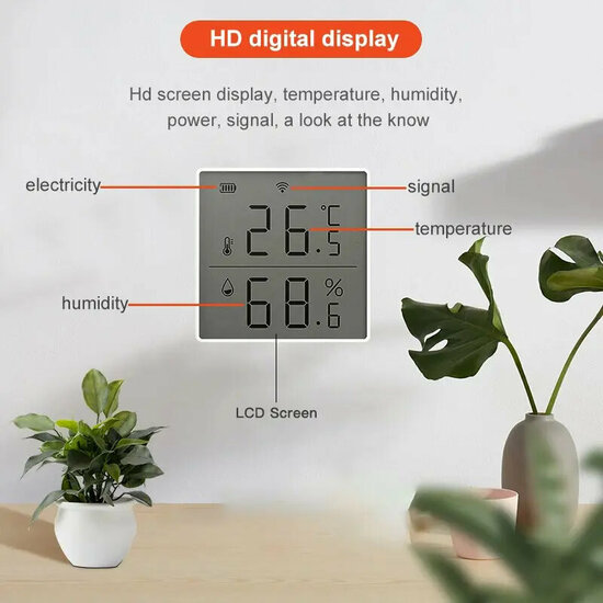Luchtvochtigheid &amp;amp; Hygrometer met groot display