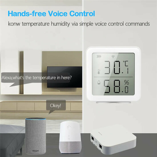 Luchtvochtigheid &amp;amp; Hygrometer met groot display