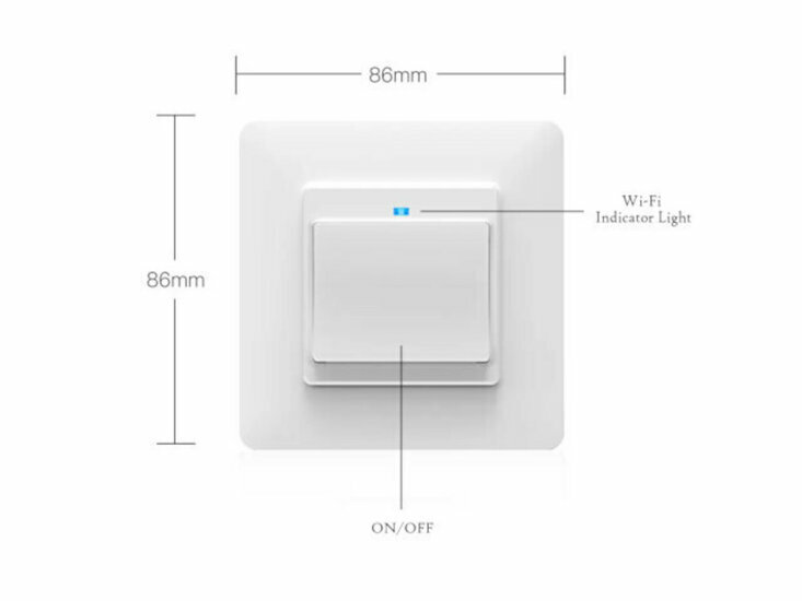 Interrupteur encastr&eacute; intelligent (1 bouton)