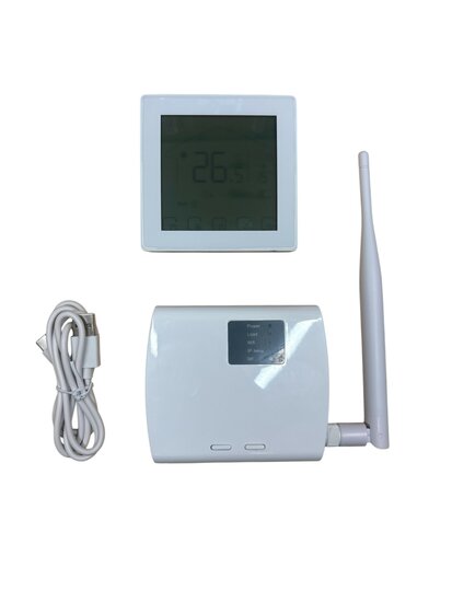 Wifi Draadloze Thermostaat met Touchscreen voor C.V. Installatie (wit)