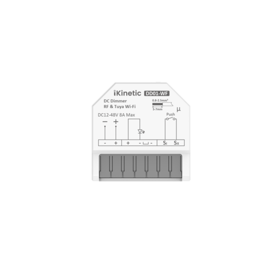 Ontvanger (DC 12V) Aan/Uit + Dimmer