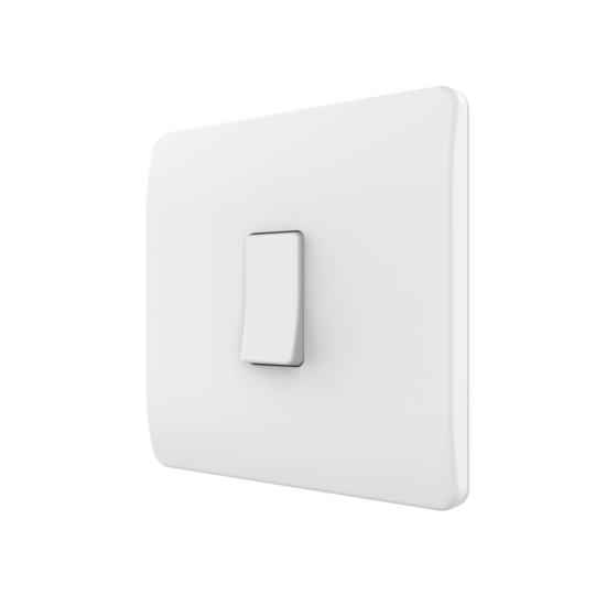 Draadloze Wandschakelaar (Batterij) Wit 1-Voudig Aan/Uit - Losse Knop