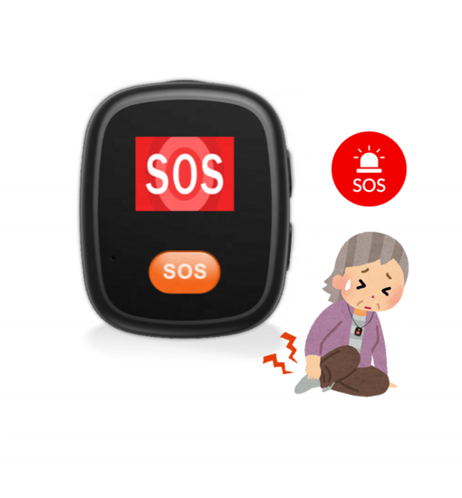 SOS knop met 2-weg communicatie en GPS (alleen werkers)