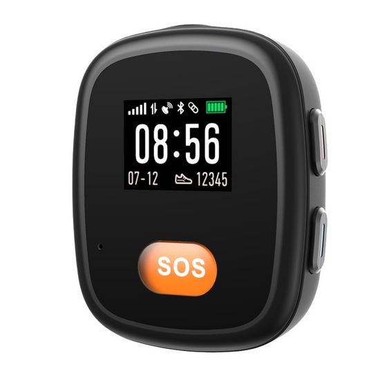 SOS knop met 2-weg communicatie en GPS (alleen werkers)