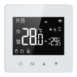 Zigbee Wifi Opbouw Thermostaat met Touchscreen voor C.V. Installatie (zwart/wit) Zigbee Wifi Opbouw Thermostaat met Touchscreen voor C.V. Installatie (zwart/wit)