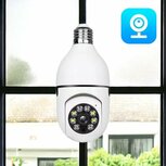 Wifi Beveiligings Camera 360 graden draaibaar E27 Schroefaansluiting 2.4 Ghz Wifi Beveiligings Camera 360 graden draaibaar E27 Schroefaansluiting 2.4 Ghz