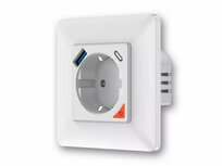 Inbouw stopcontact met USB en USB-C PD Inbouw stopcontact met USB en USB-C PD