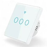Smart WiFi Touch Lichtschakelaar Wit 3-knoppen Smart WiFi Touch Lichtschakelaar Wit 3-knoppen