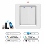 Smart Zigbee Lichtschakelaar Wit 2-knoppen Smart Zigbee Lichtschakelaar Wit 2-knoppen