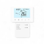 Wifi Draadloze Thermostaat met Touchscreen voor c.v. en boiler verwarming (wit) Wifi Draadloze Thermostaat met Touchscreen voor c.v. en boiler verwarming (wit)