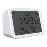 Wifi Slimme Wekker Klok Met Temperatuur En Vochtigheid Sensor Wifi Slimme Wekker Klok Met Temperatuur En Vochtigheid Sensor
