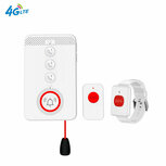 SOS Alarm set 4G with button, watch and pull cord from bass station SOS Alarm set 4G with button, watch and pull cord from bass station