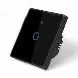 Smart WiFi Touch Lichtschakelaar Zwart 1-knop Smart WiFi Touch Lichtschakelaar Zwart 1-knop