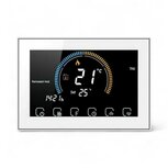 Thermostat intégré WiFi avec écran tactile pour chauffage électrique (blanc) Thermostat intégré WiFi avec écran tactile pour chauffage électrique (blanc)