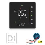 Wifi Inbouw Thermostaat met Touchscreen voor C.V. Installatie (zwart) M1 Wifi Inbouw Thermostaat met Touchscreen voor C.V. Installatie (zwart) M1