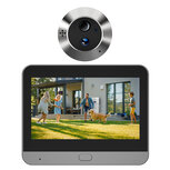 Door viewer camera including 1080P screen with recording function and 2-way audio