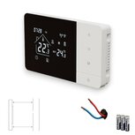 Wifi Opbouw Thermostaat met Touchscreen voor C.V. Installatie (zwart/wit) + USB