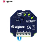 Inbouw dimmer voor Zigbee systeem met platte behuizing geschikt voor ledlampen tot 250 watt en compatibel met Philips Hue