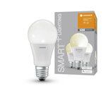 Slimme WiFi lamp voor binnenverlichting met app bediening traploos dimbaar warm wit licht 3 stuks E27 fitting kunststof
