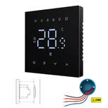 WiFi Built-in Thermostat with Touchscreen for Heating (black)