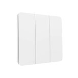 Drahtloser Wandschalter (kinetisch) Schalter weiß 3-Wege Ein/Aus + Dimmer - separate Taste