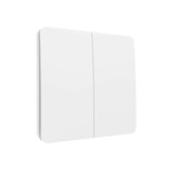 Drahtloser Wandschalter (Kinetic) Schalter Weiß 2-Wege An/Aus + Dimmer - Separate Taste