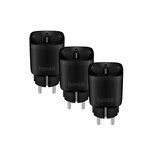 Smart tussenstekker voor binnen met wifi bediening en stroomverbruik meten zwart multi pack drie stuks