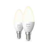 Kaarslamp voor slimme verlichting met E14 fitting warm wit licht dimbaar set van twee
