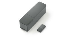 Deur raam contact sensor voor Bosch Smart Home systeem met pauze functie en Zigbee communicatie in zwarte kunststof behuizing