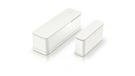 Deur raam sensor voor Bosch Smart Home systeem met trilling detectie en geïntegreerde knop wit kunststof Zigbee 3 0