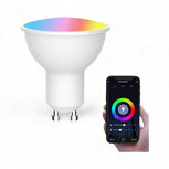 Slimme WiFi spotlight GU10 9W met RGB kleurverandering en dimfunctie voor huisverlichting