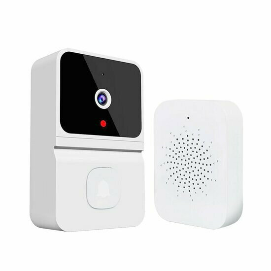Sonnette Wifi avec caméra Fisheye 1280P (blanche)