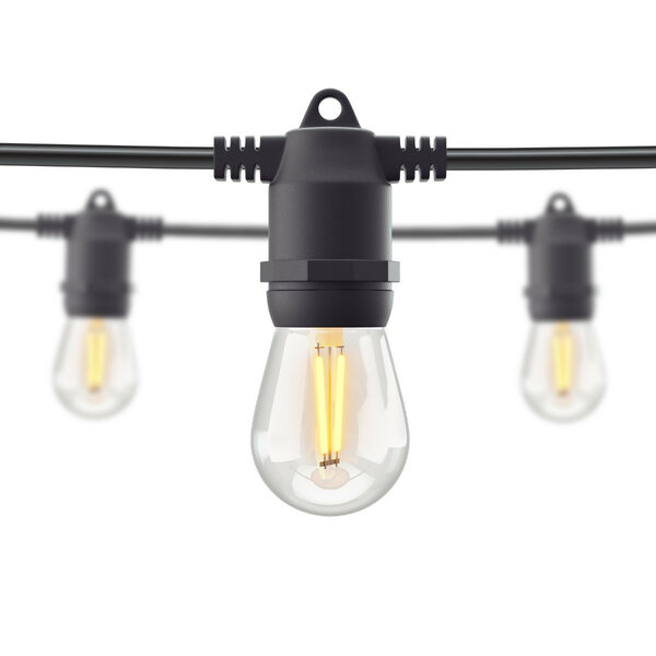 Lightstring voor tuin met wifi bediening en dimbare warm witte lampen