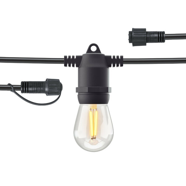 Smart outdoor lightstring uitbreiding voor buitenverlichting met 10 dimbare warm witte lampen