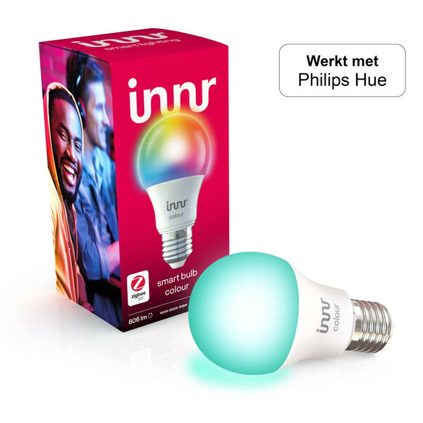 Kleur lamp voor binnen met Zigbee 3 0 systeem en 167 miljoen kleuren dimbaar E27 fitting