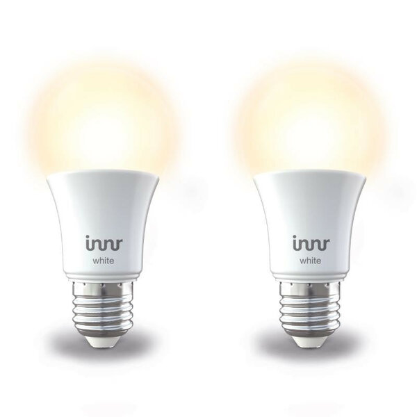 Ledlamp voor slimme verlichting met grote E27 fitting dimbaar warm wit licht in duo pack