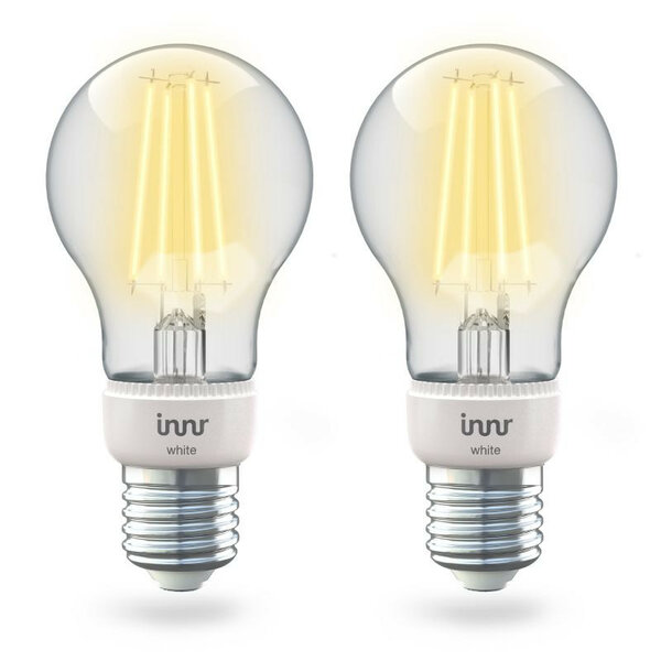 Filament lamp voor slimme verlichting met Zigbee traploos dimbaar E27 fitting warm wit licht 2700K kunststof 2 pack