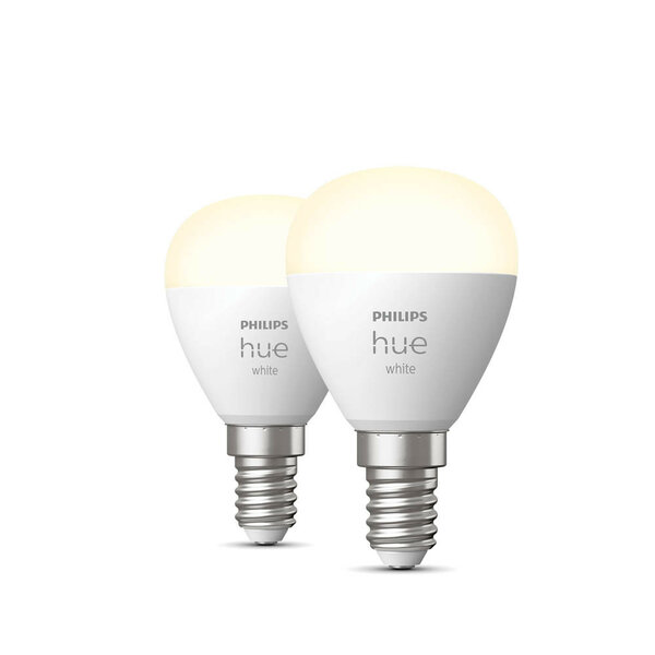 Kogellamp voor slimme verlichting met E14 fitting warm wit licht dimbaar Bluetooth Zigbee 3.0 per 2 stuks kunststof