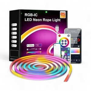 Slimme Wifi Neon LED Strip RGB 5 Meter IP67 (waterdicht)