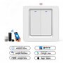 Smart WiFi Lichtschakelaar Wit 2-knoppen