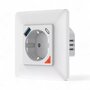 Inbouw stopcontact met USB en USB-C PD